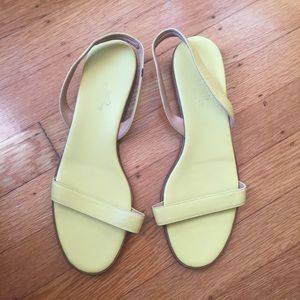 Beautiful Yellow Hermes Sandals